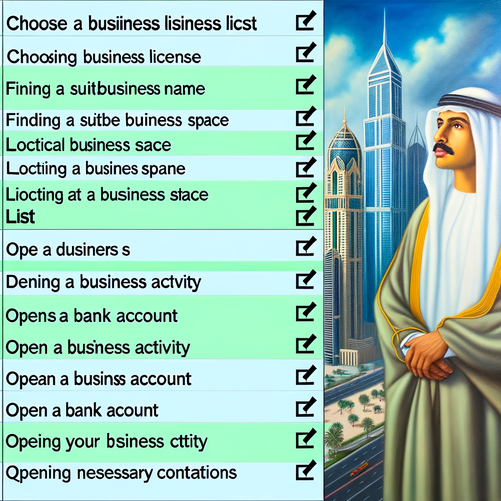 Checklist for Entrepreneurs Opening Business Accounts in Dubai
