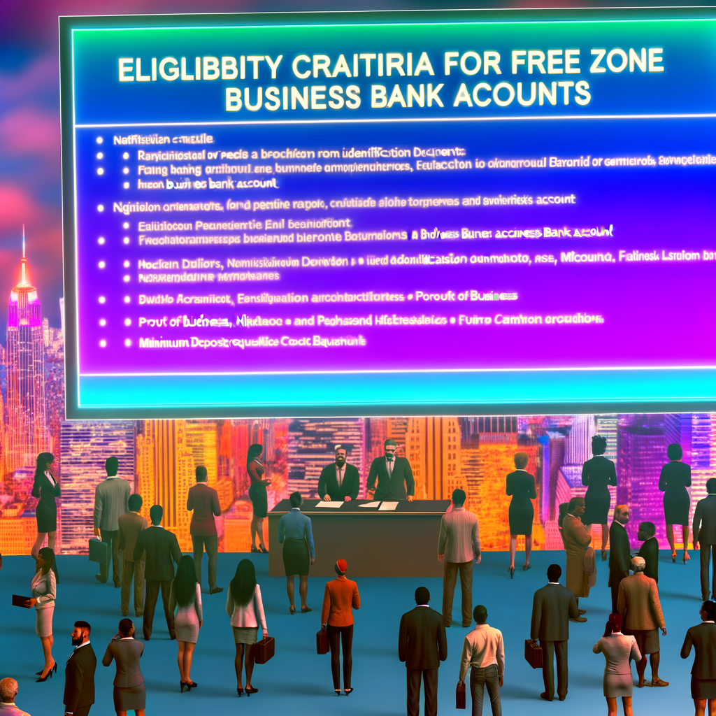 Eligibility Criteria for Free Zone Business Bank Accounts