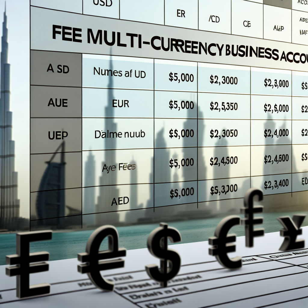 Fee Structures of Multi-Currency Business Accounts in Dubai