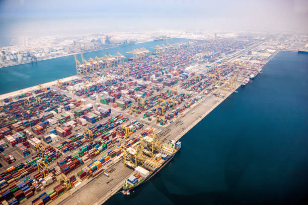 Aerial view of Jebel Ali Port, Dubai